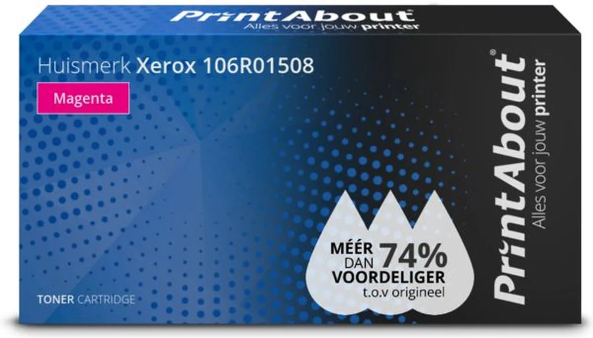 PrintAbout Xerox 106R01508-PA Toner Magenta - 12.000 pagina's