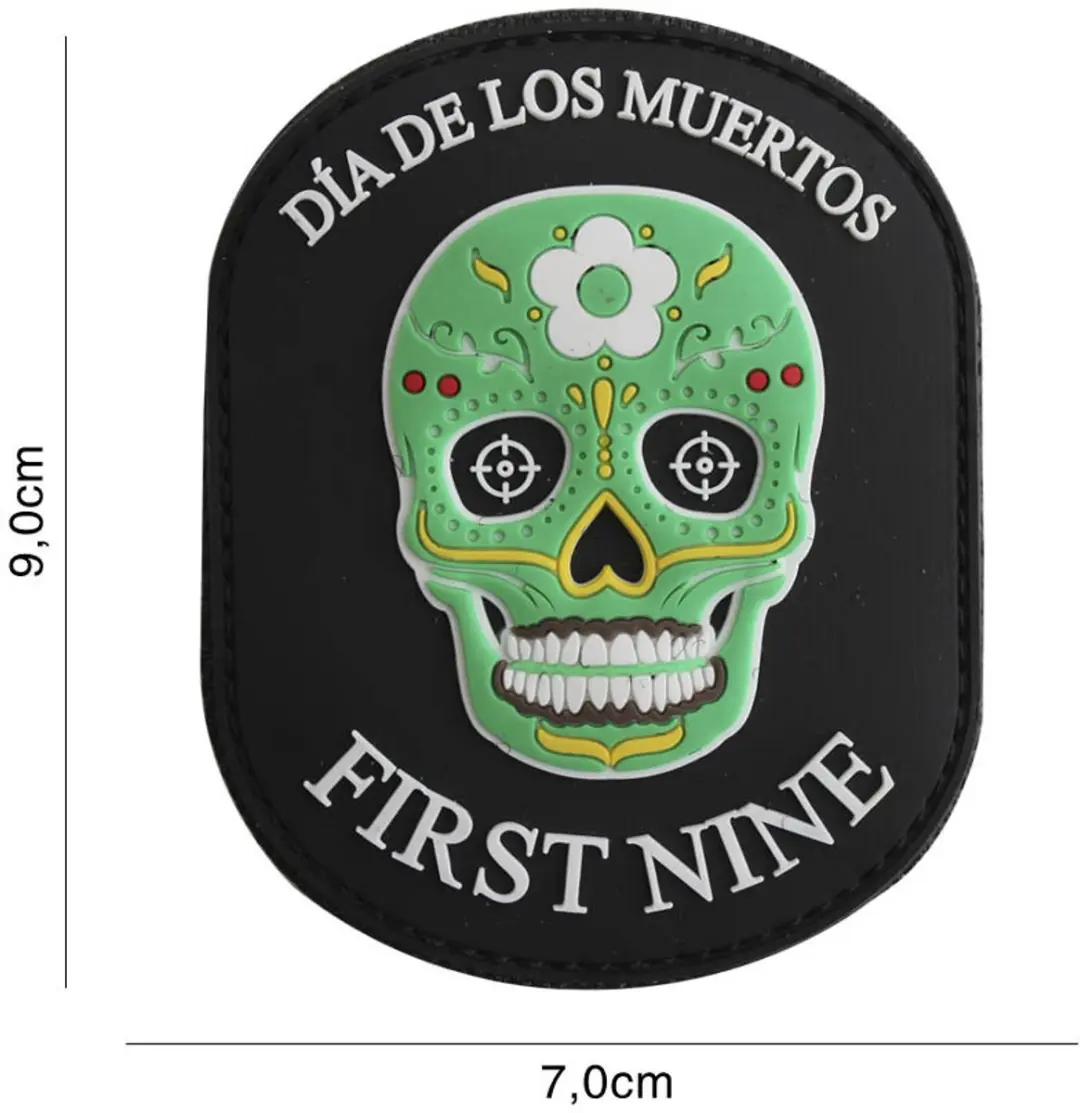 Embleem 3D PVC First Nine Ovaal Groen