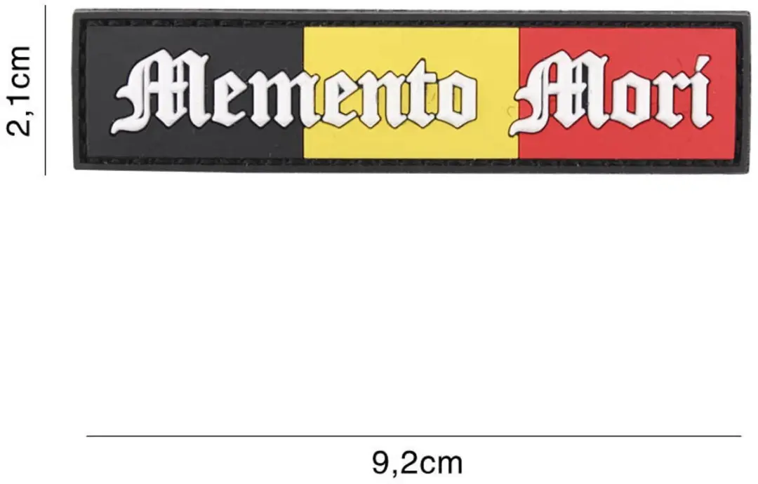 Embleem 3D PVC Memento Mori België