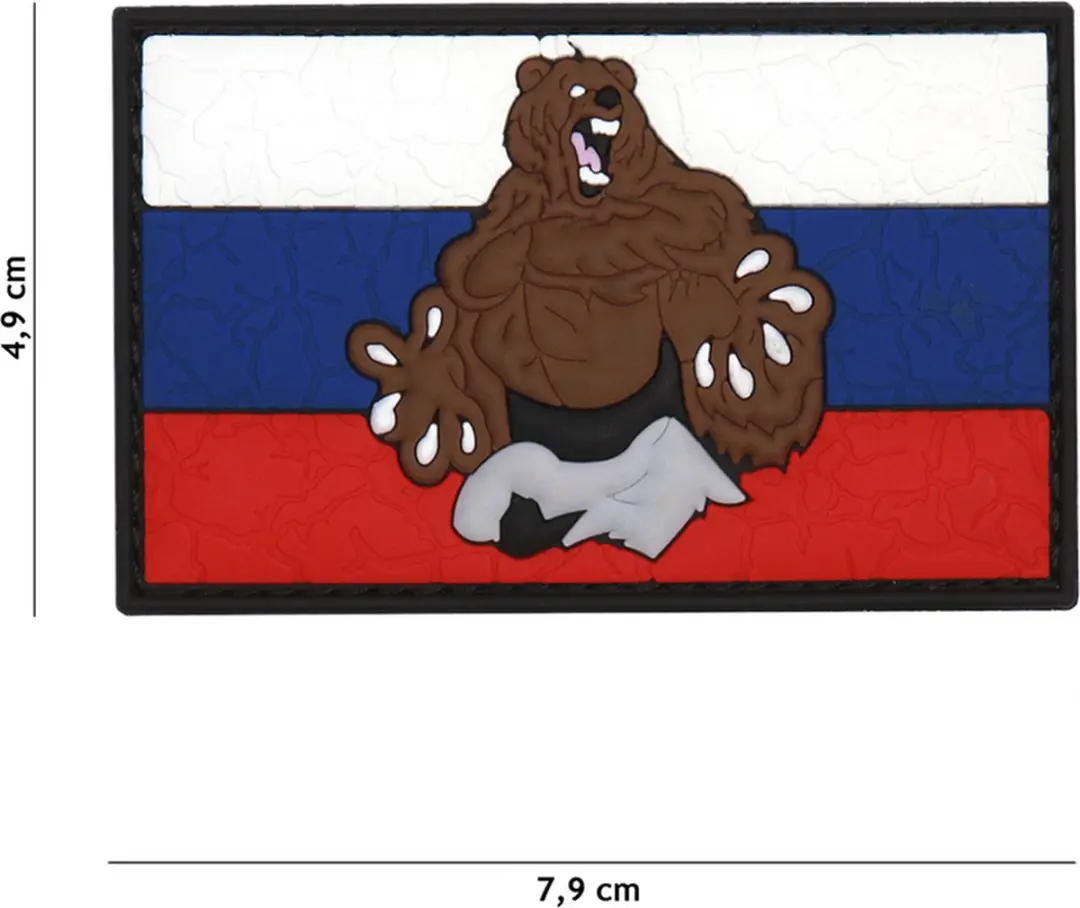 Embleem 3D PVC Rusland beer cracked