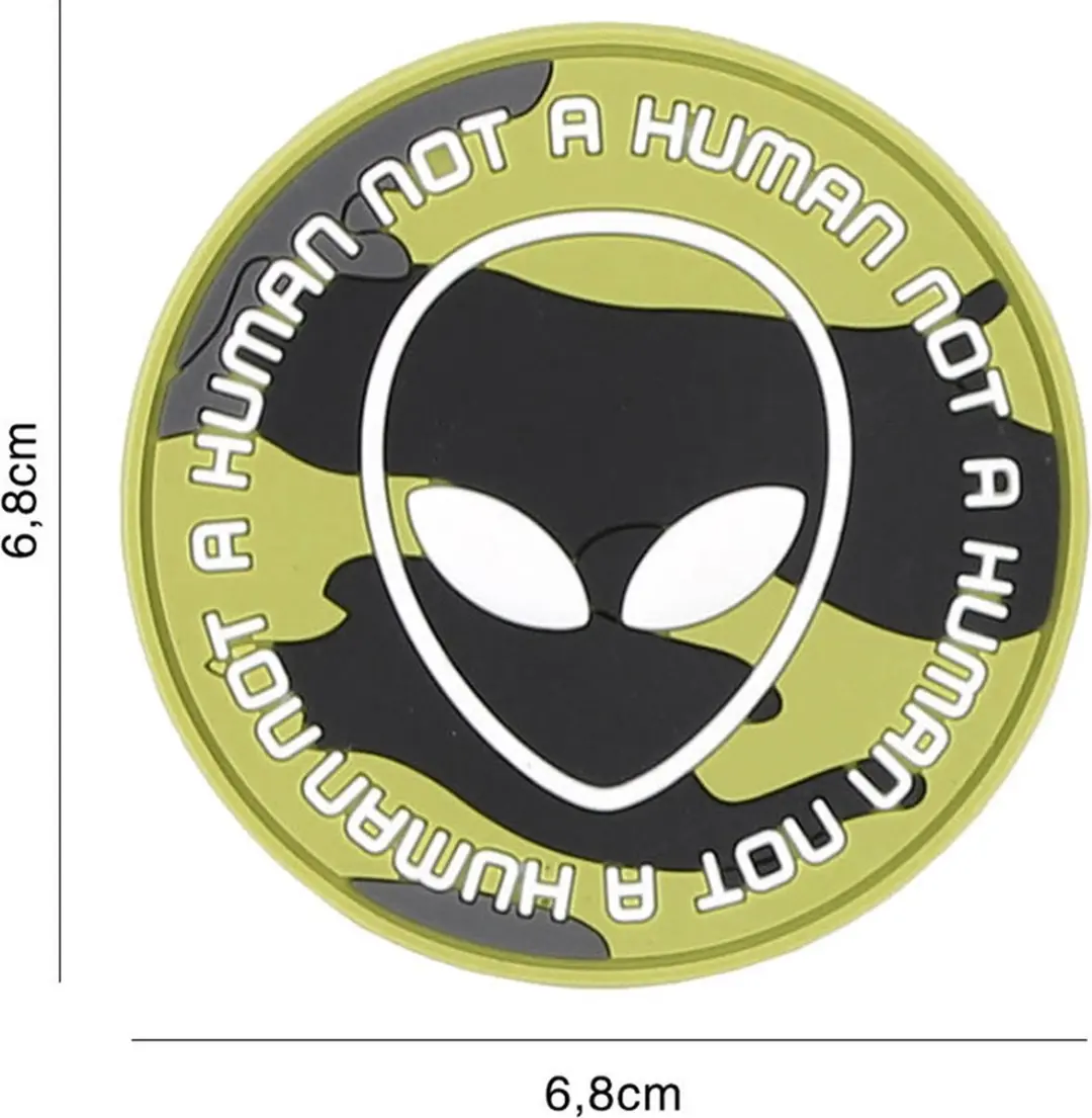 Embleem 3D PVC Not human woodland