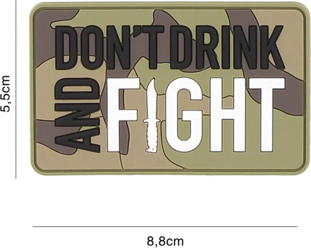 Embleem 3D PVC Don't Drink Woodland