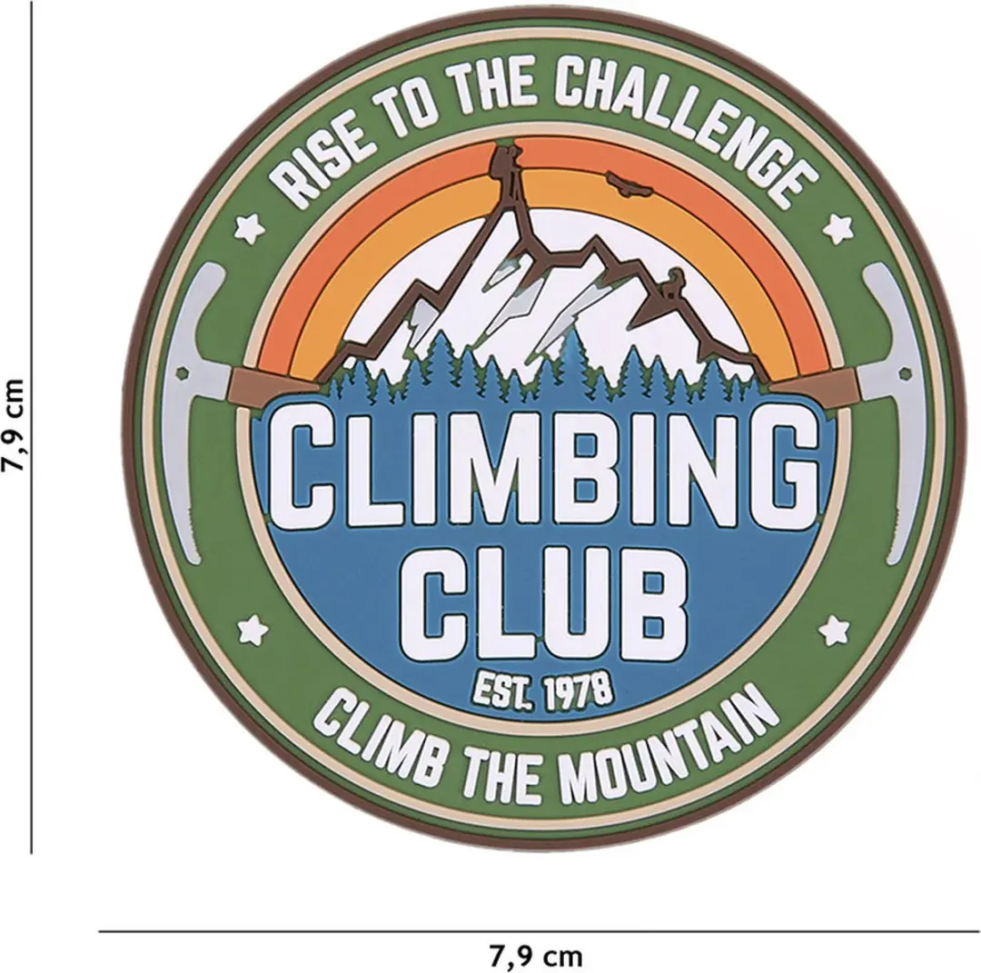 Embleem 3D PVC Climbing Club #23008
