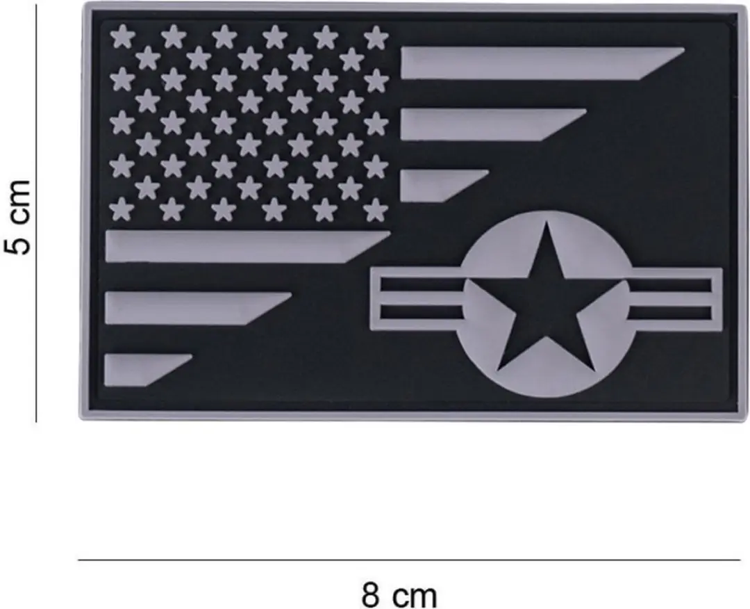 Embleem 3D PVC Stars and Stripes USAF