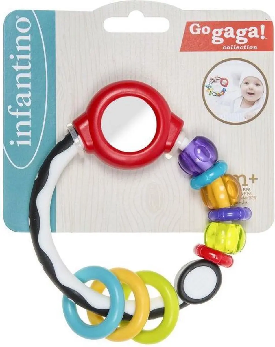 Infantino Rattle and Twist Mirror - Multi - afbeelding 2 van 3
