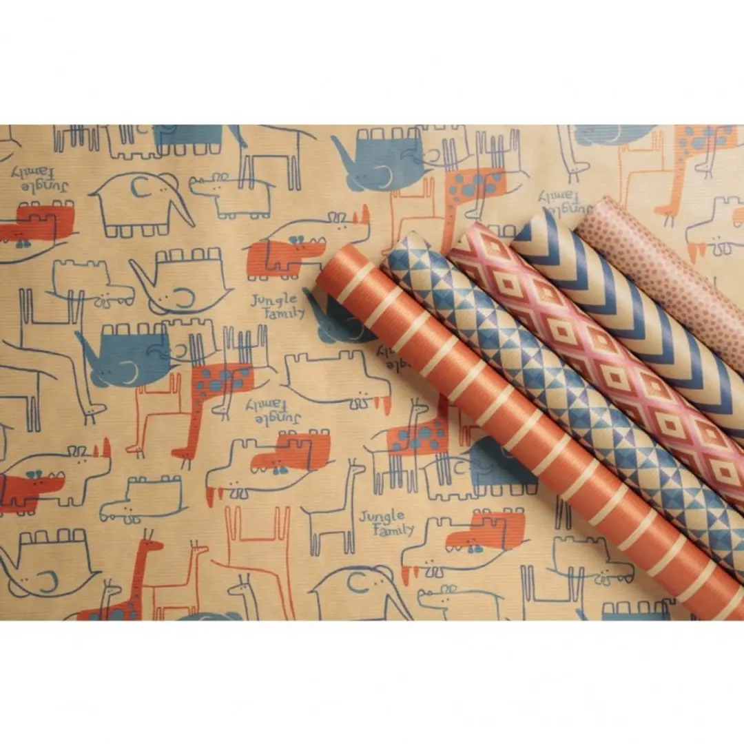 Clairefontaine cadeaupapier Adventura, kraftpapier 60 g/m², 700 mm × 2,0 m, 60