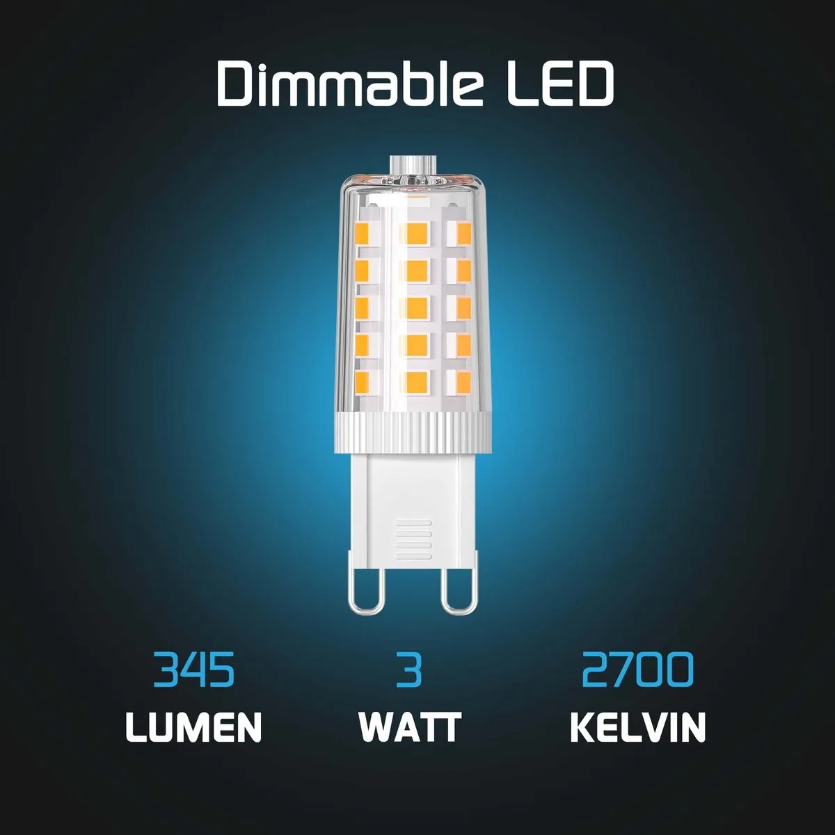 LEDVION G9 LED Lamp 2W 2700K - 320 Lumen - Helder
