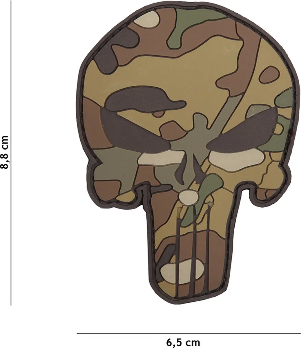 Embleem 3D PVC Punisher multi