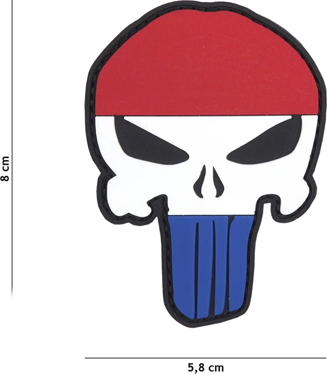 Embleem 3D PVC Punisher Nederland