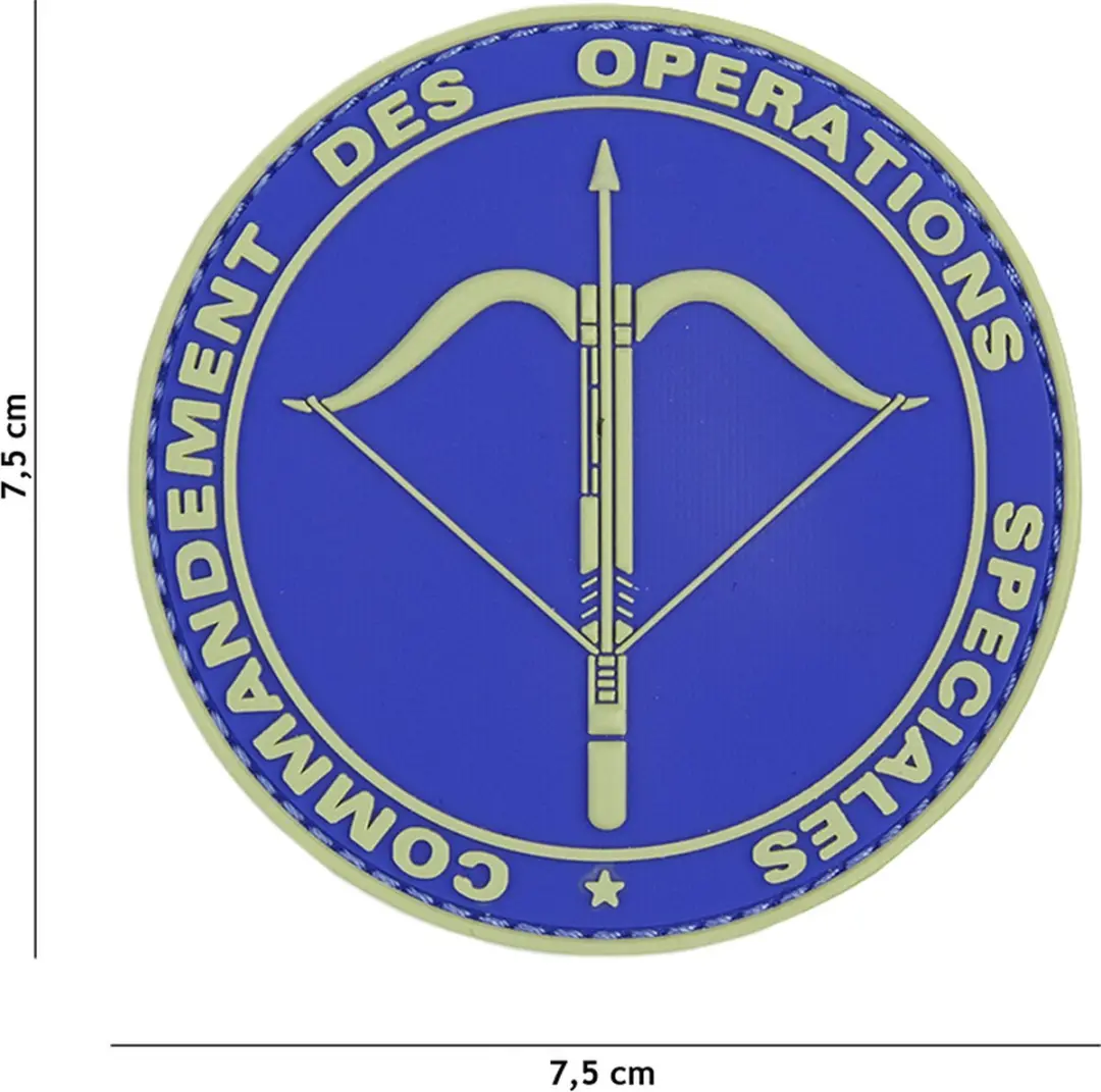 Embleem 3D PVC Commandement blauw