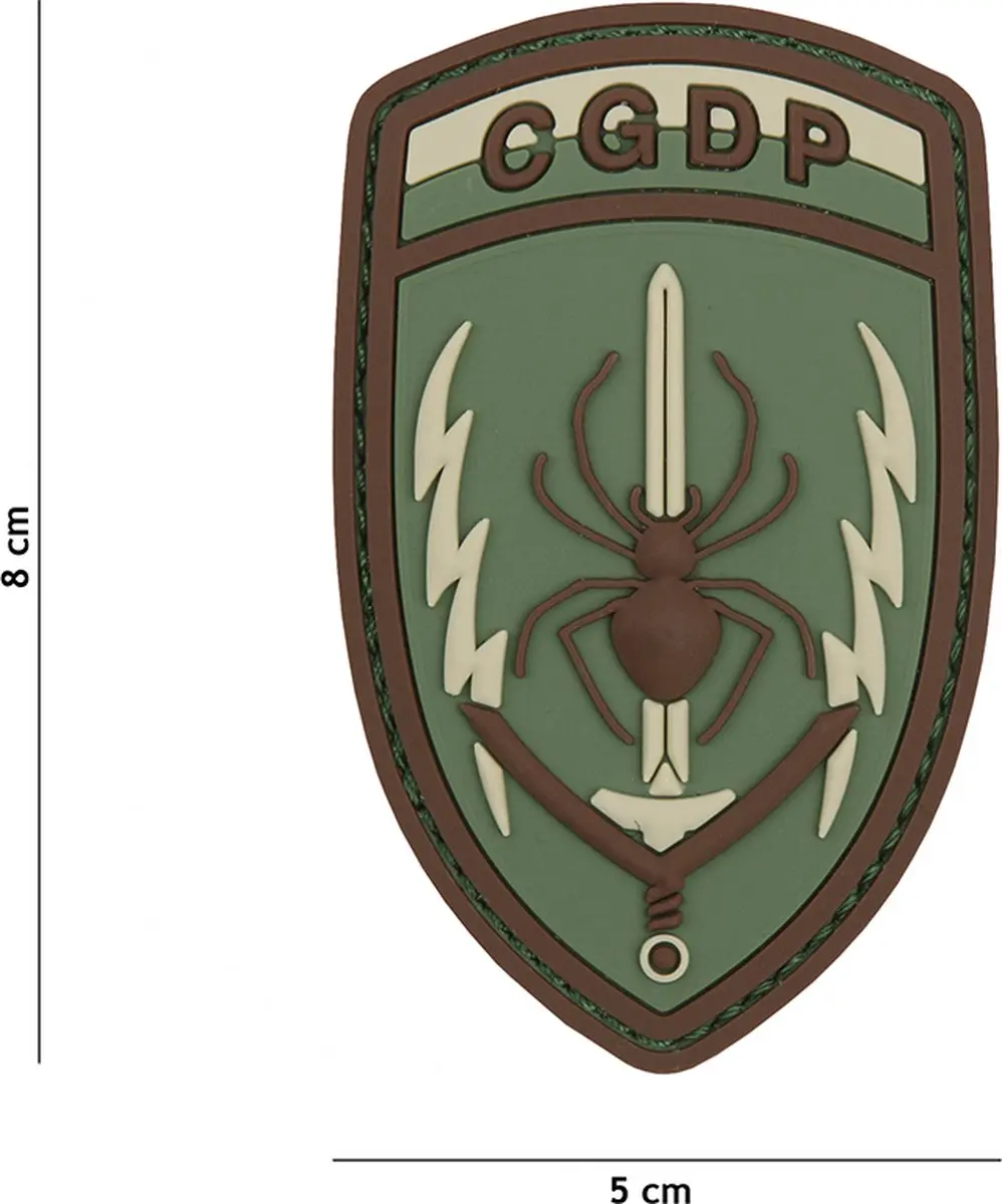 Embleem 3D PVC CQDP multi