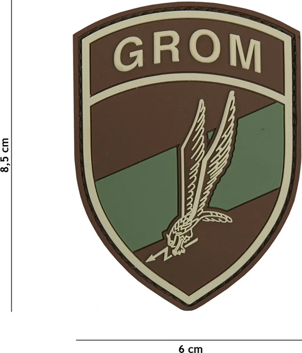 Embleem 3D PVC GROM multi