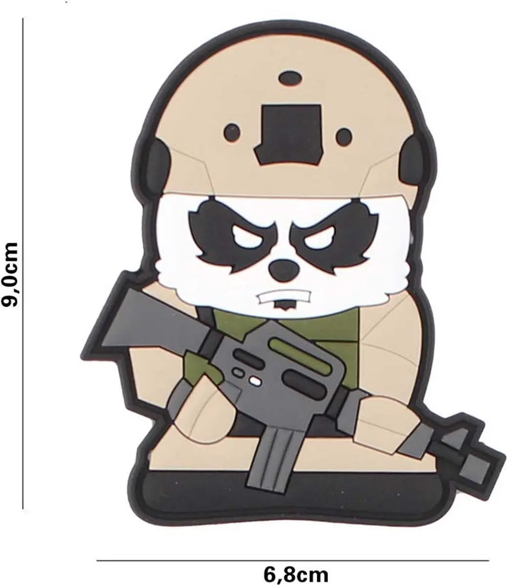 Embleem 3D PVC Tactical panda
