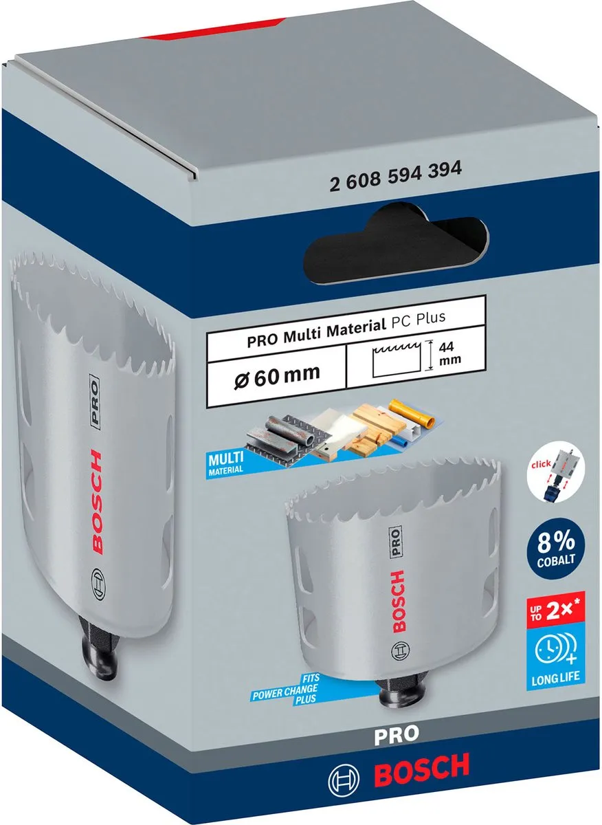 Bosch Professional Multi Materiaal PC Plus Gatenzaag 60mm - 2608594394