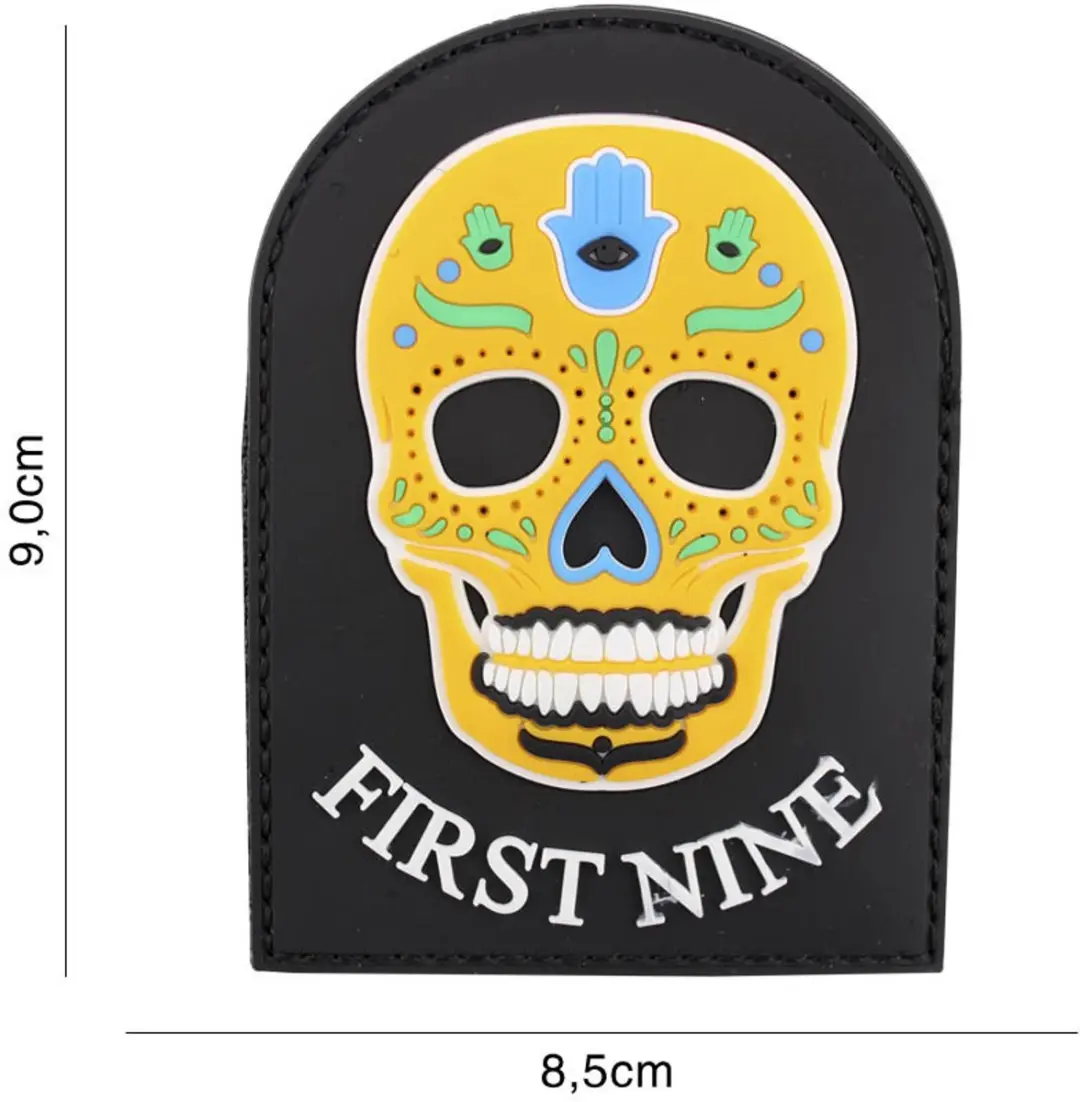 Embleem 3D PVC First Nine Geel
