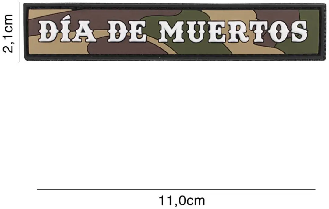 Embleem 3D PVC Dia De Muertos Woodland