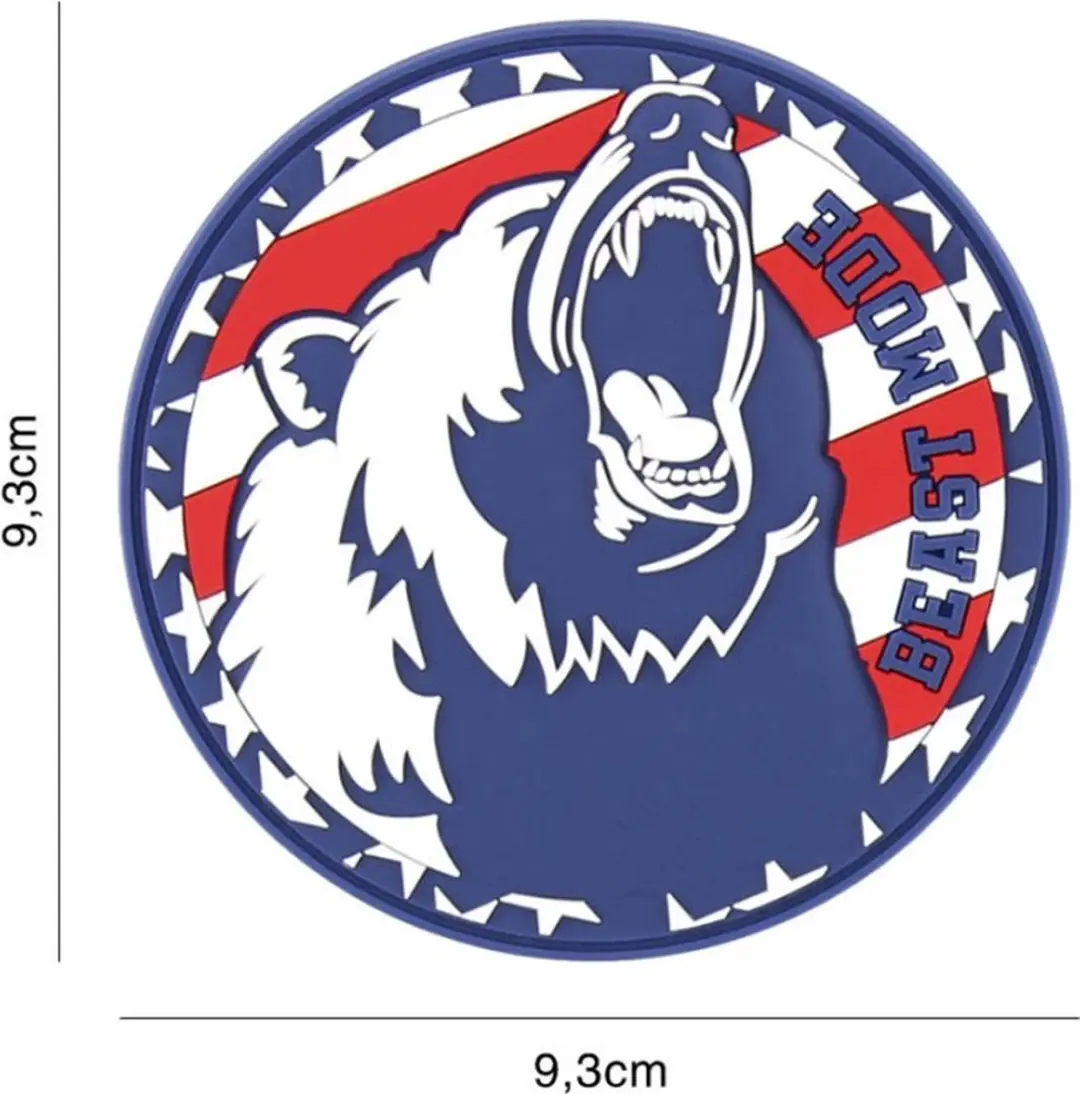 Embleem 3D PVC Beast Mode USA