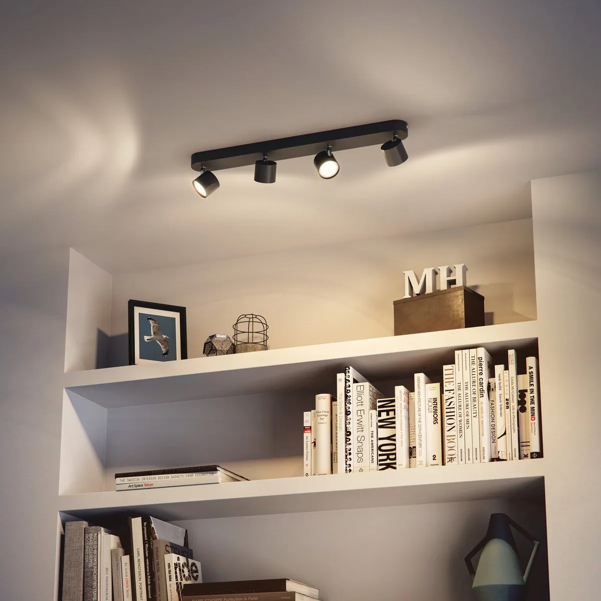 Philips Star 4-lichts Opbouwspot - Zwart