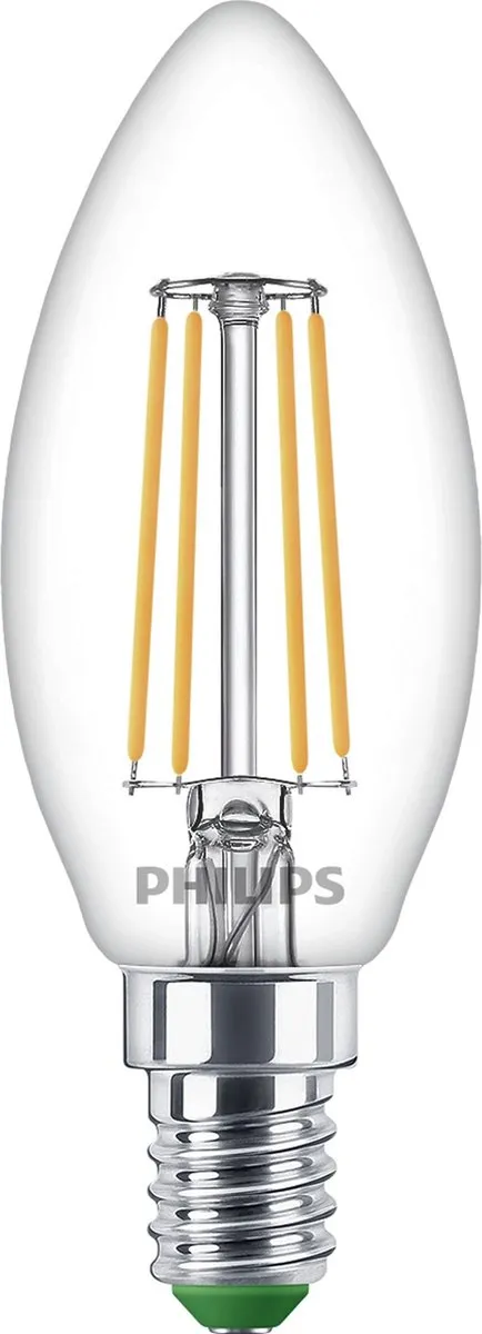 Philips Ultra Efficient LED Kaarslamp E14 2.3W Warmwit