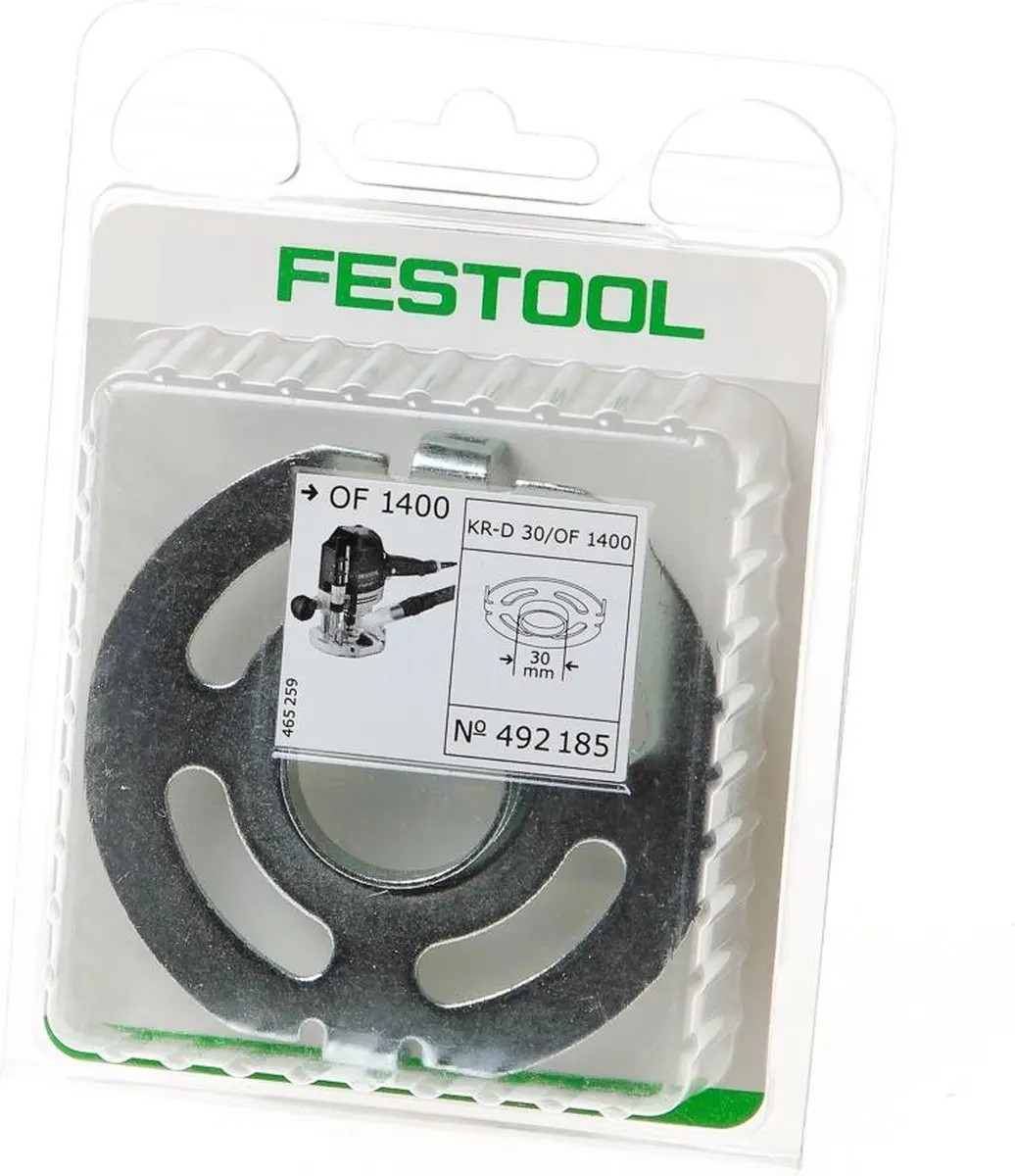 Festool KR-D 30,0/OF 1400 Kopieerring 492185 - Zilver