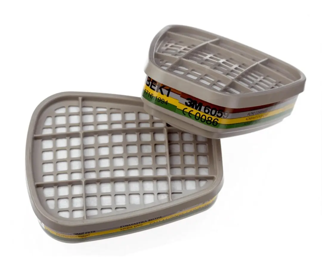 3M ABEK1 6059 Gas- en Dampfilter - 2 Stuks