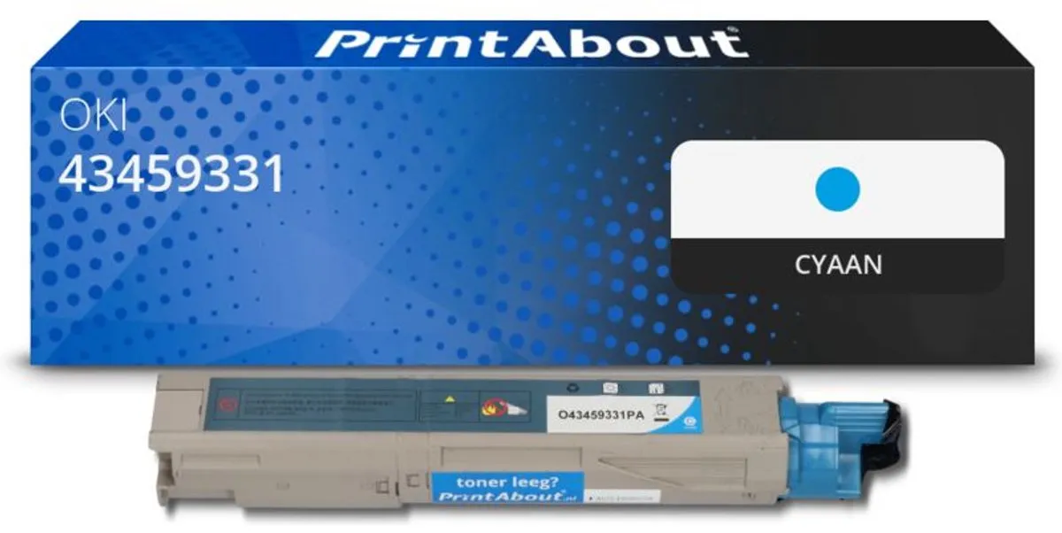 PrintAbout OKI 43459331-PA Toner Cyaan
