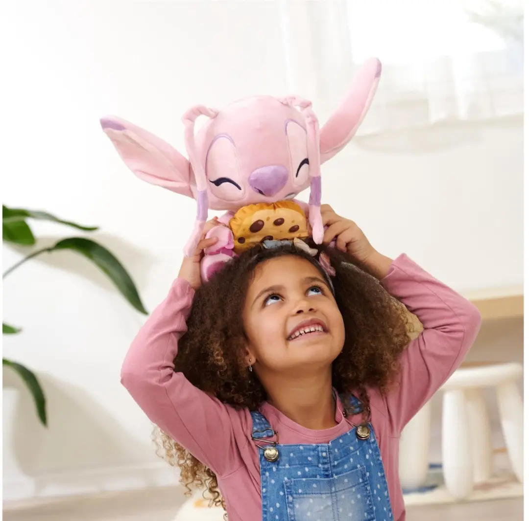 Simba Lilo & Stitch Angel Cookie Pluchen Figuur - Roze - afbeelding 3 van 5