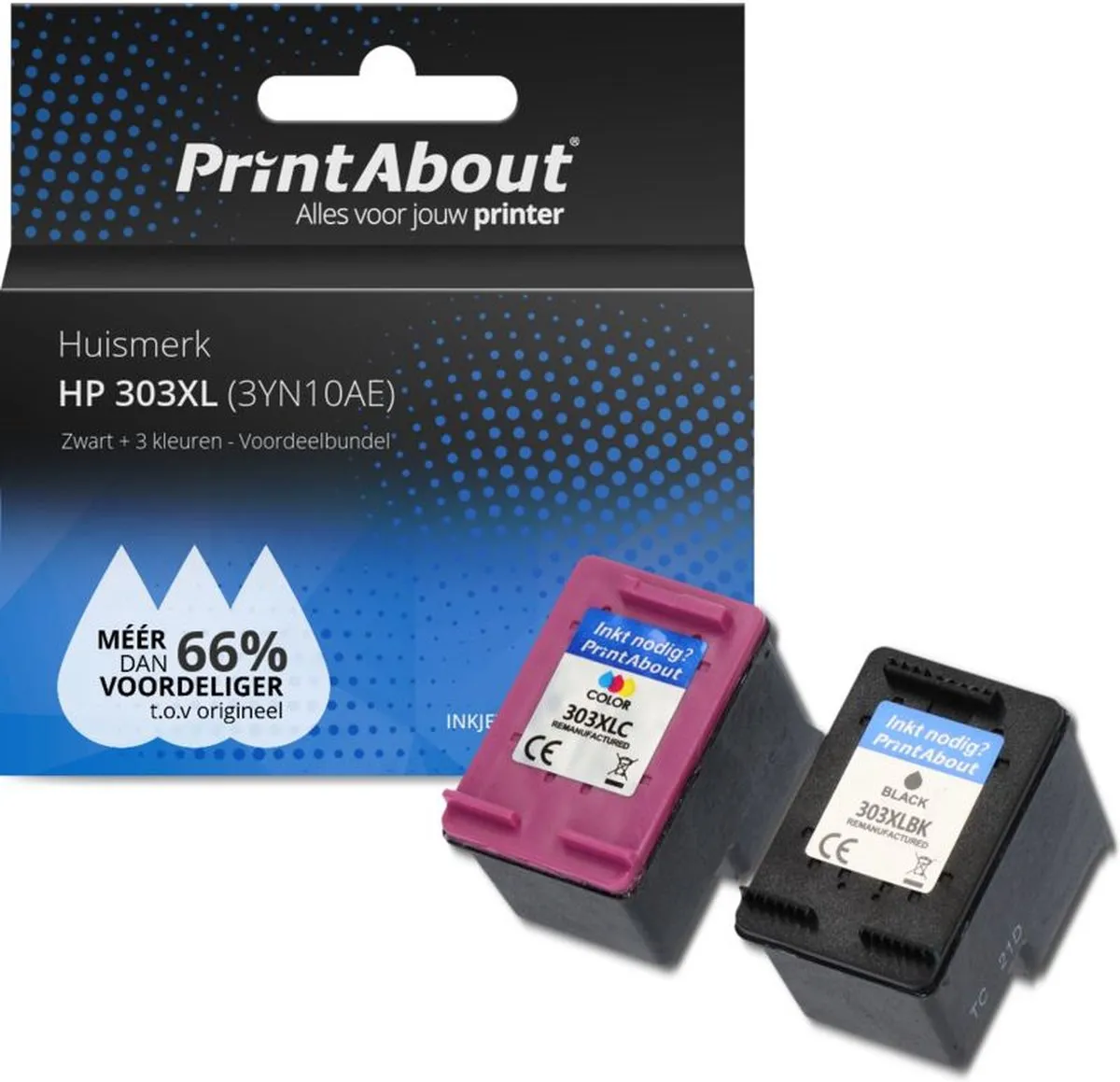 PrintAbout Inktcartridge 3YN10AE Multipack
