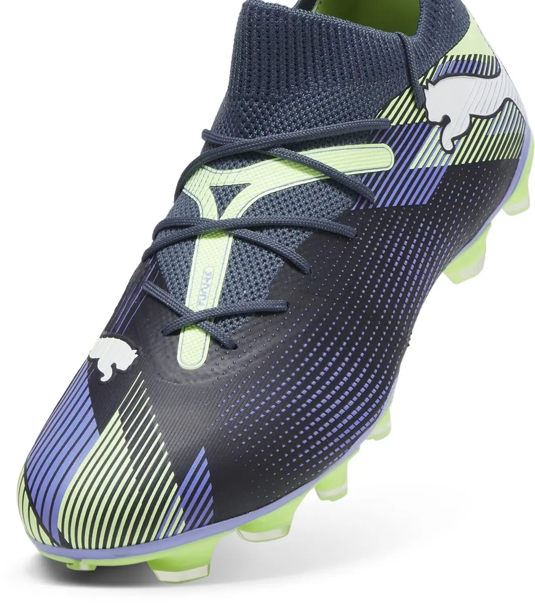 PUMA Future 7 Match FG/AG Sportschoenen - Maat 43 - Grijs/Wit/Roze - afbeelding 3 van 6