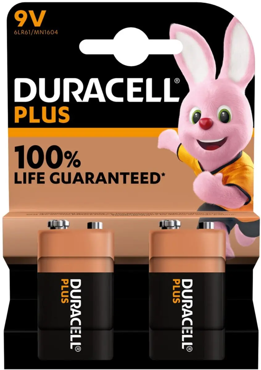 Duracell Alkaline 9V Batterijen