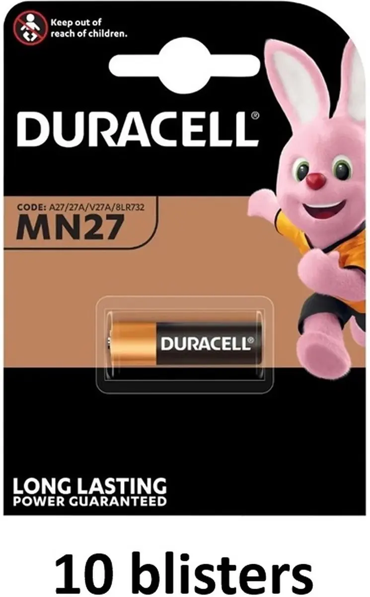 Duracell MN27 Fotobatterijen - 10 Stuks