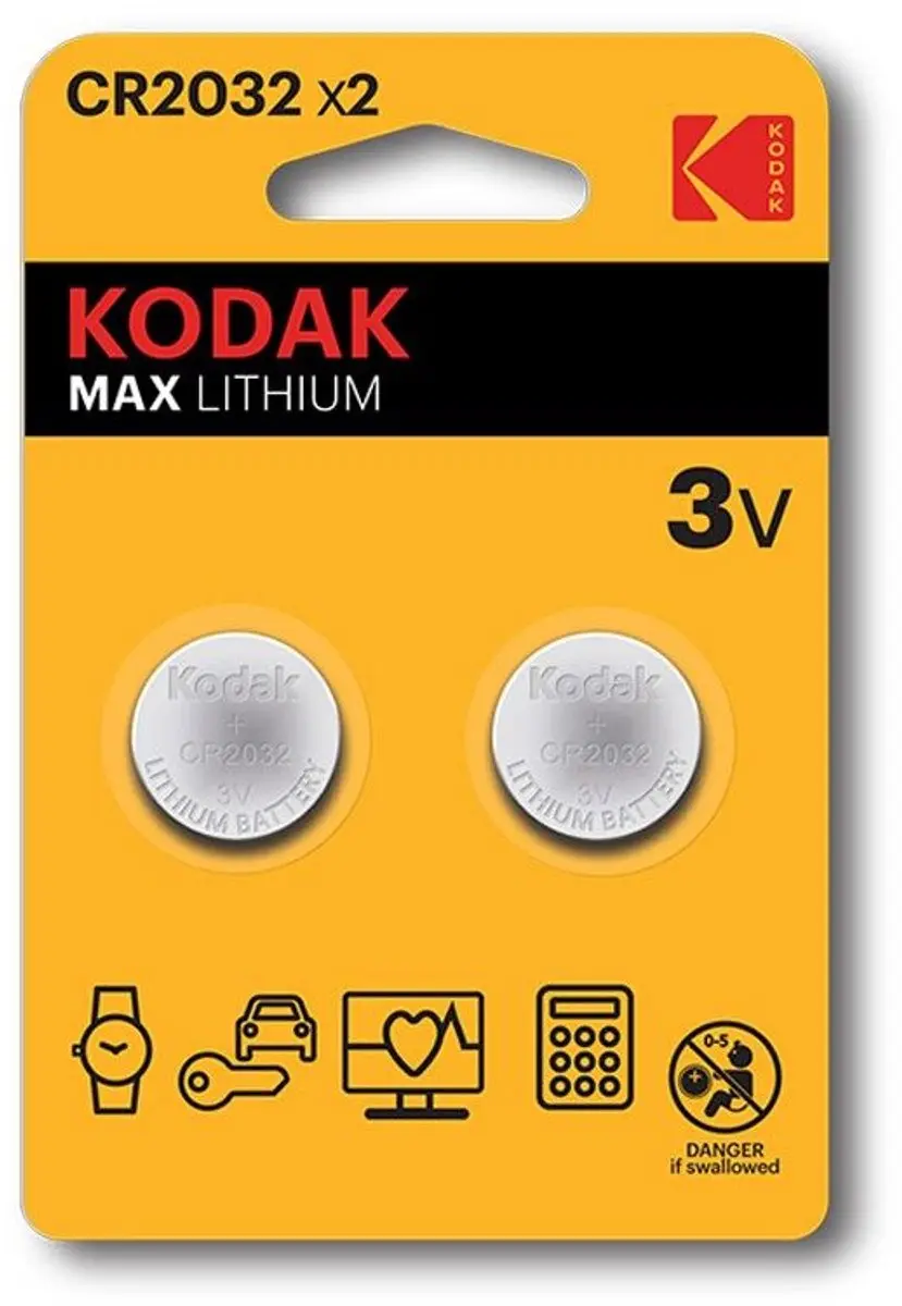 Kodak CR2032 Knoopcelbatterij 210mAh