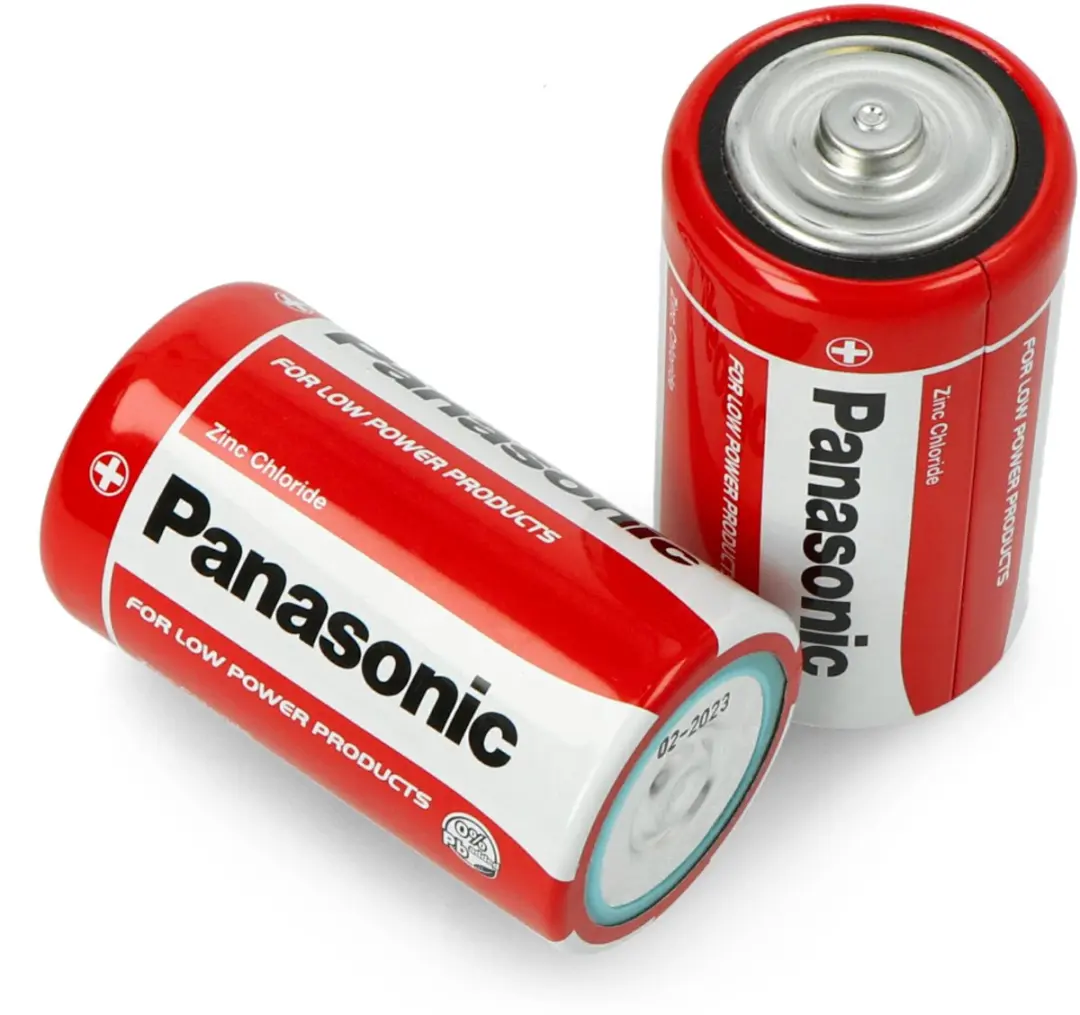 Panasonic R14 C Zinkkoolstof Batterij - 2 Stuks