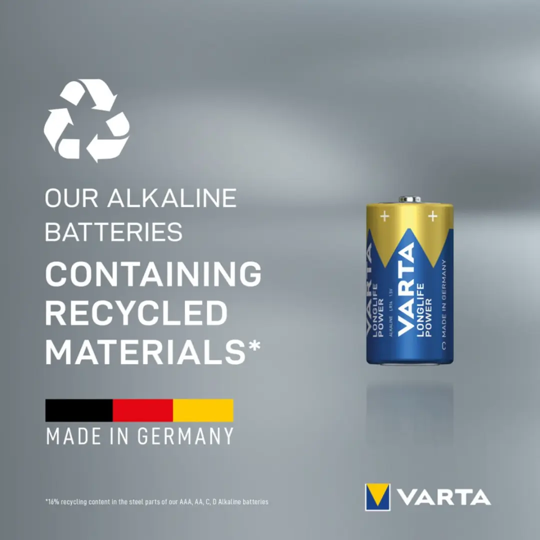 Varta Longlife Power C Accu - 7800mAh - 6 Stuks