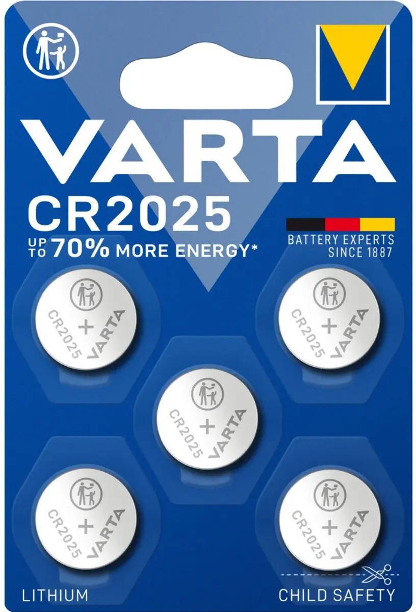 Varta Lithium AA 2800mAh CR2025 - 15 Stuks