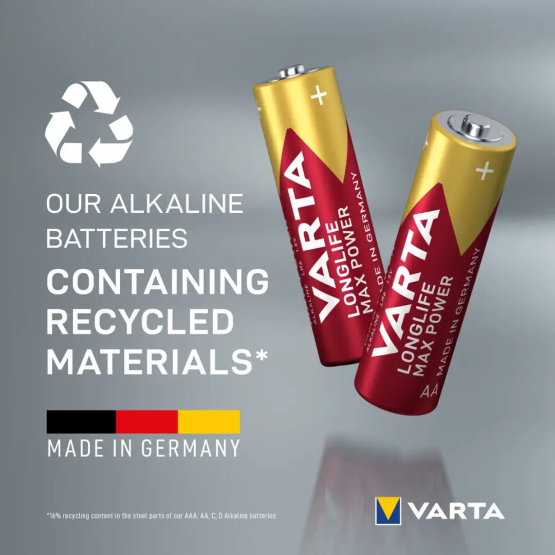 Varta Longlife Max Power AA Batterijen - 2800mAh - 12 Stuks