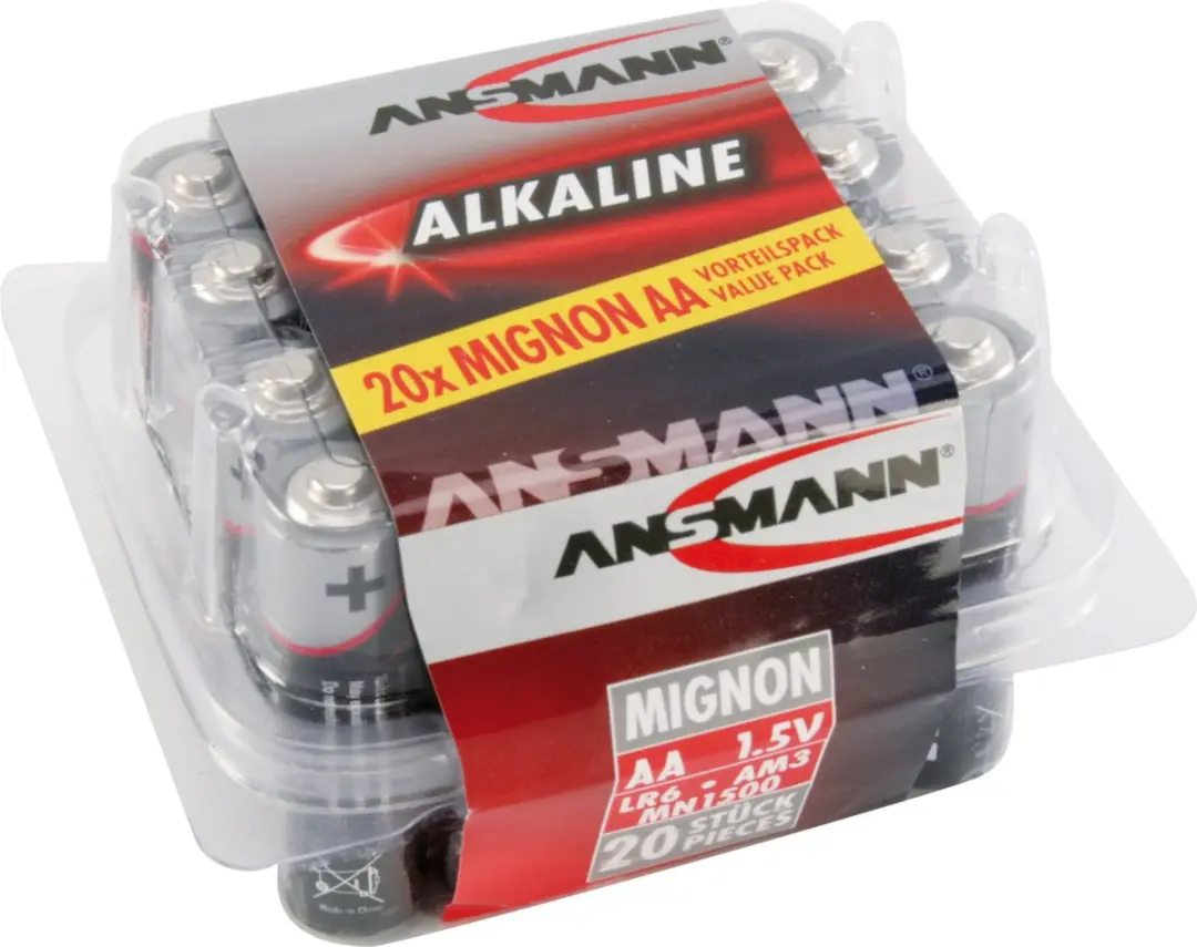 Ansmann AA Alkaline Batterijen 20 Stuks