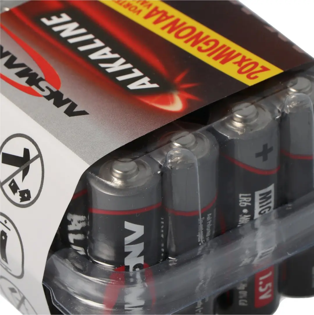 Ansmann AA Alkaline Batterijen 20 Stuks