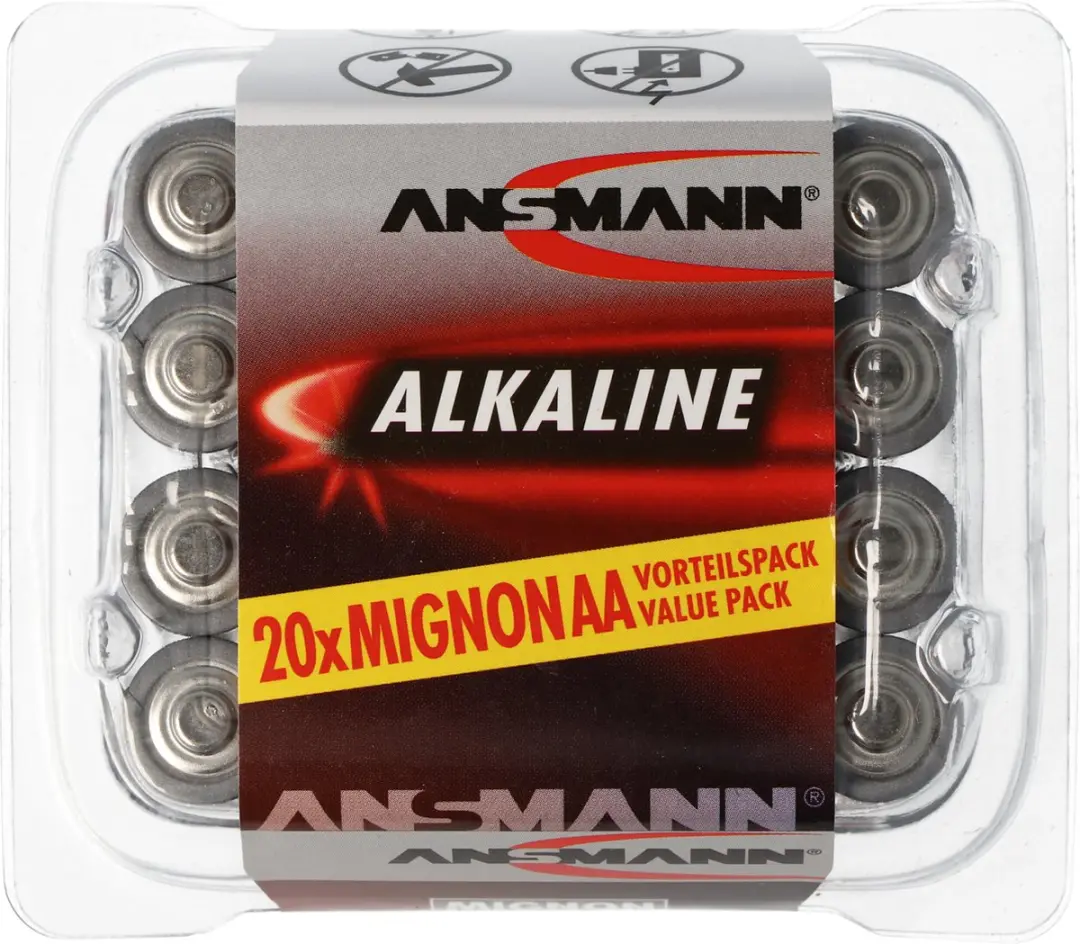 Ansmann AA Alkaline Batterijen 20 Stuks