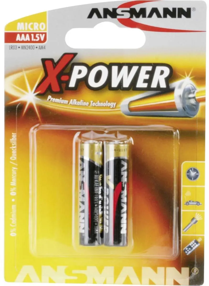 Ansmann AAA Alkaline Wegwerpbatterij 1000mAh - 1 Stuk