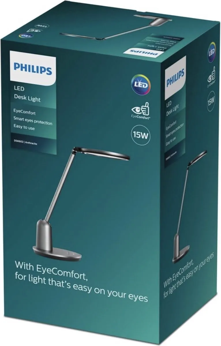 Philips Einstein Bureaulamp Donkergrijs