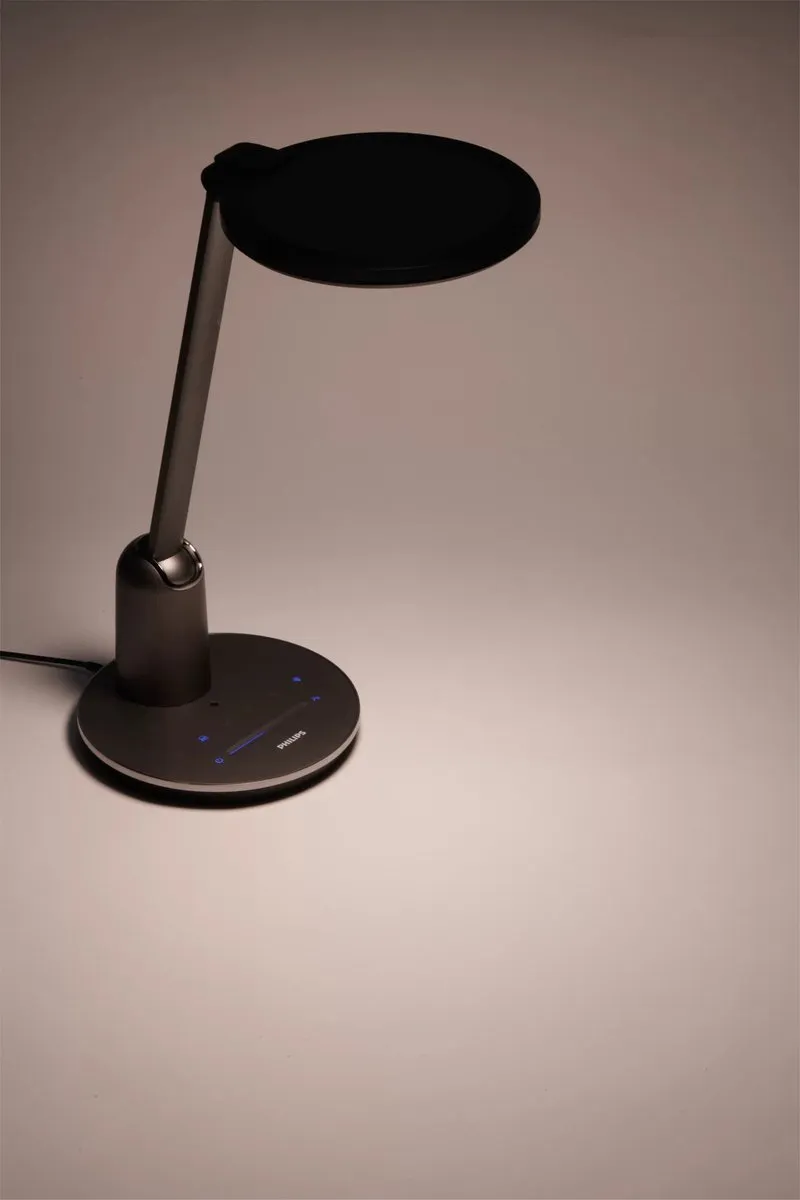 Philips Einstein Bureaulamp Donkergrijs - 15W - 5100K
