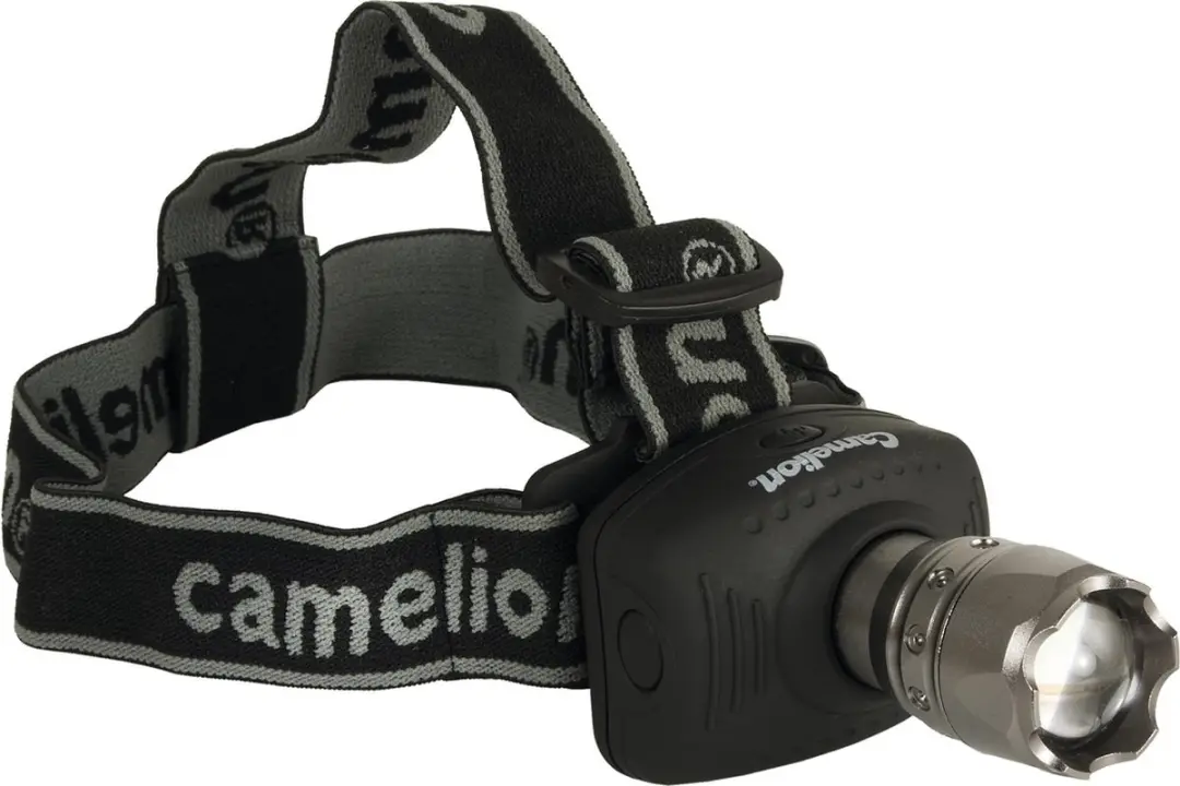 Camelion Hoofdlamp, 3 w, LED, met zoomfunctie batterijen