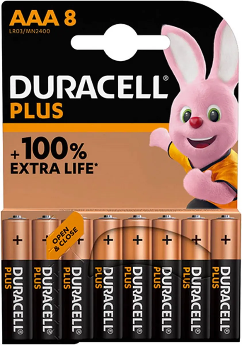 Batterijen Extra Life AAA 8 stuks
