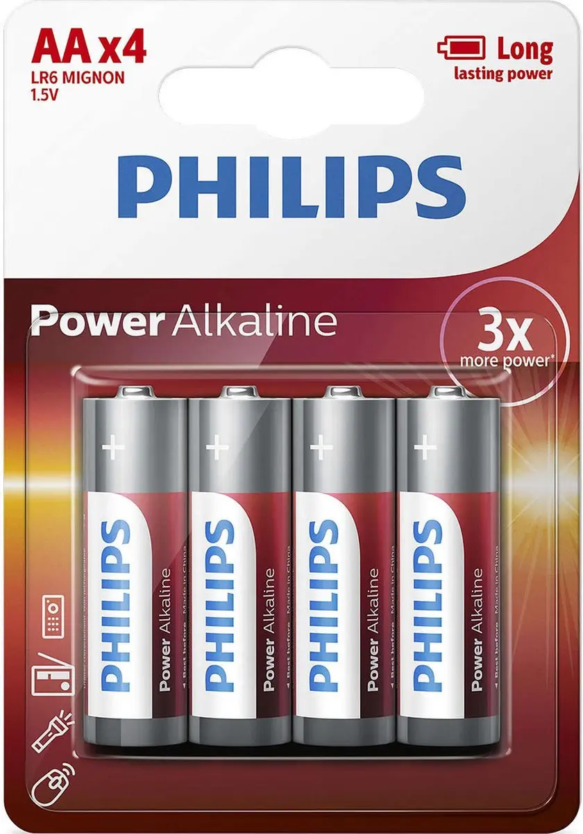 Philips AA Alkaline Batterijen
