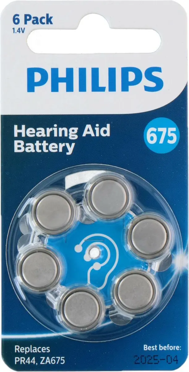 Philips Knoopcelbatterijen ZA675B6A/00