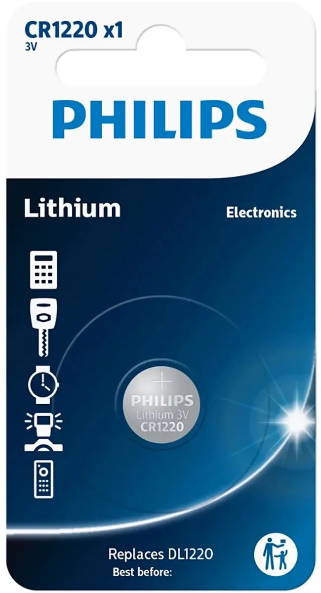 Philips CR1220 Knoopcelbatterij 3V