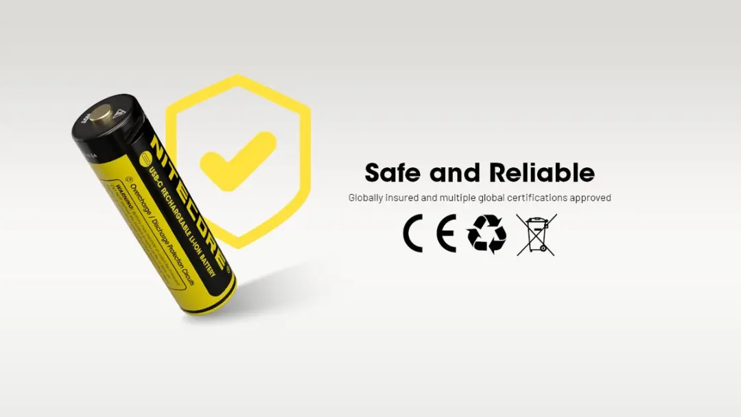 Nitecore NH2400 Oplaadbare AA Li-Ion Batterij 2400mAh - 2 Stuks