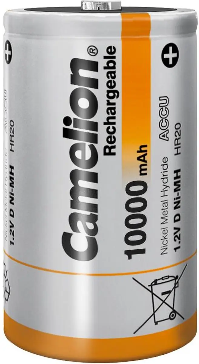 Camelion Mono D NiMH Accu 10000mAh - 2 Stuks