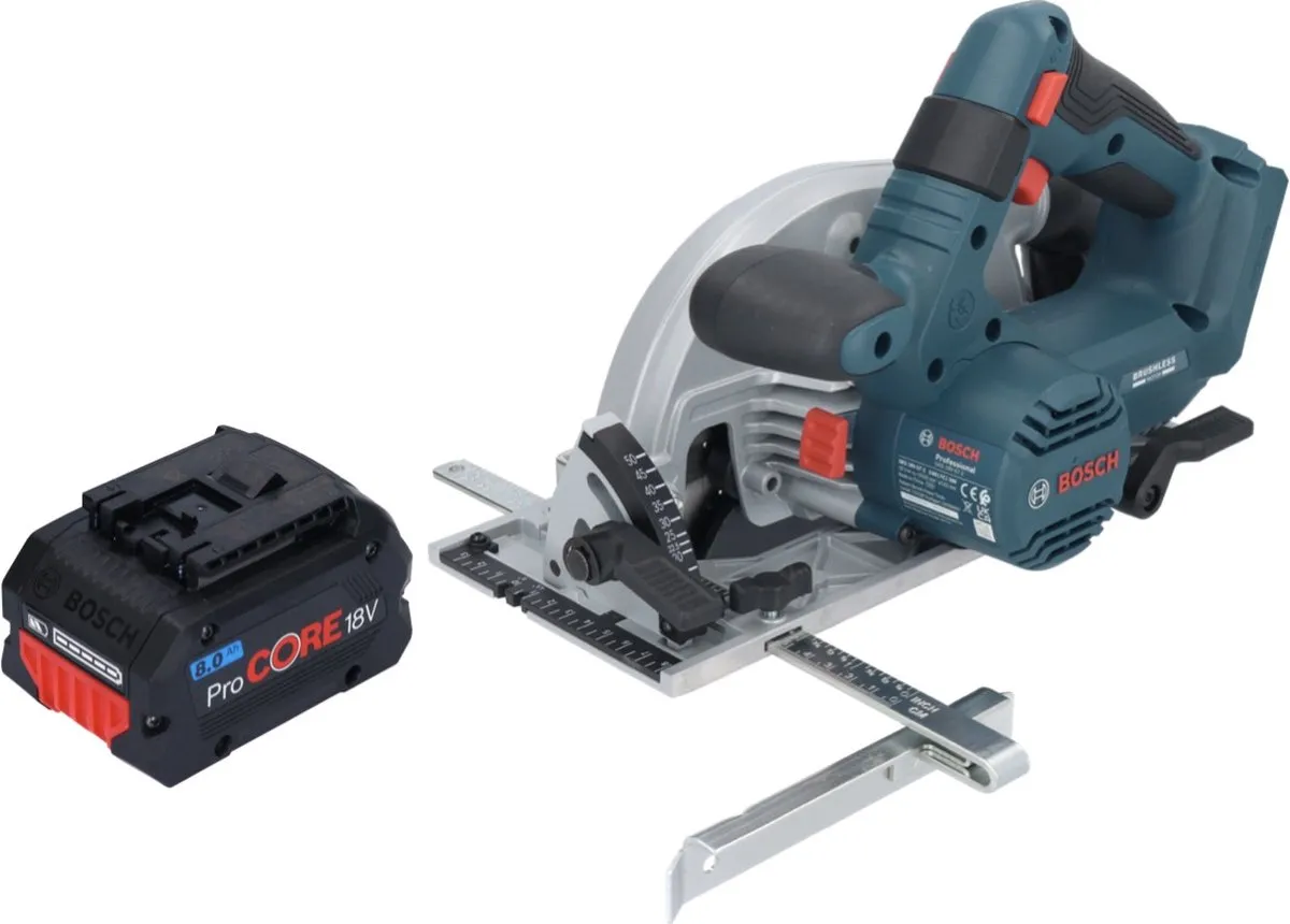 Bosch Professional GKS 18V-57-2 Accucirkelzaag 165mm - 8.0Ah - afbeelding 2 van 5